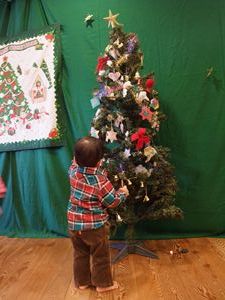 クリスマスツリーと一緒